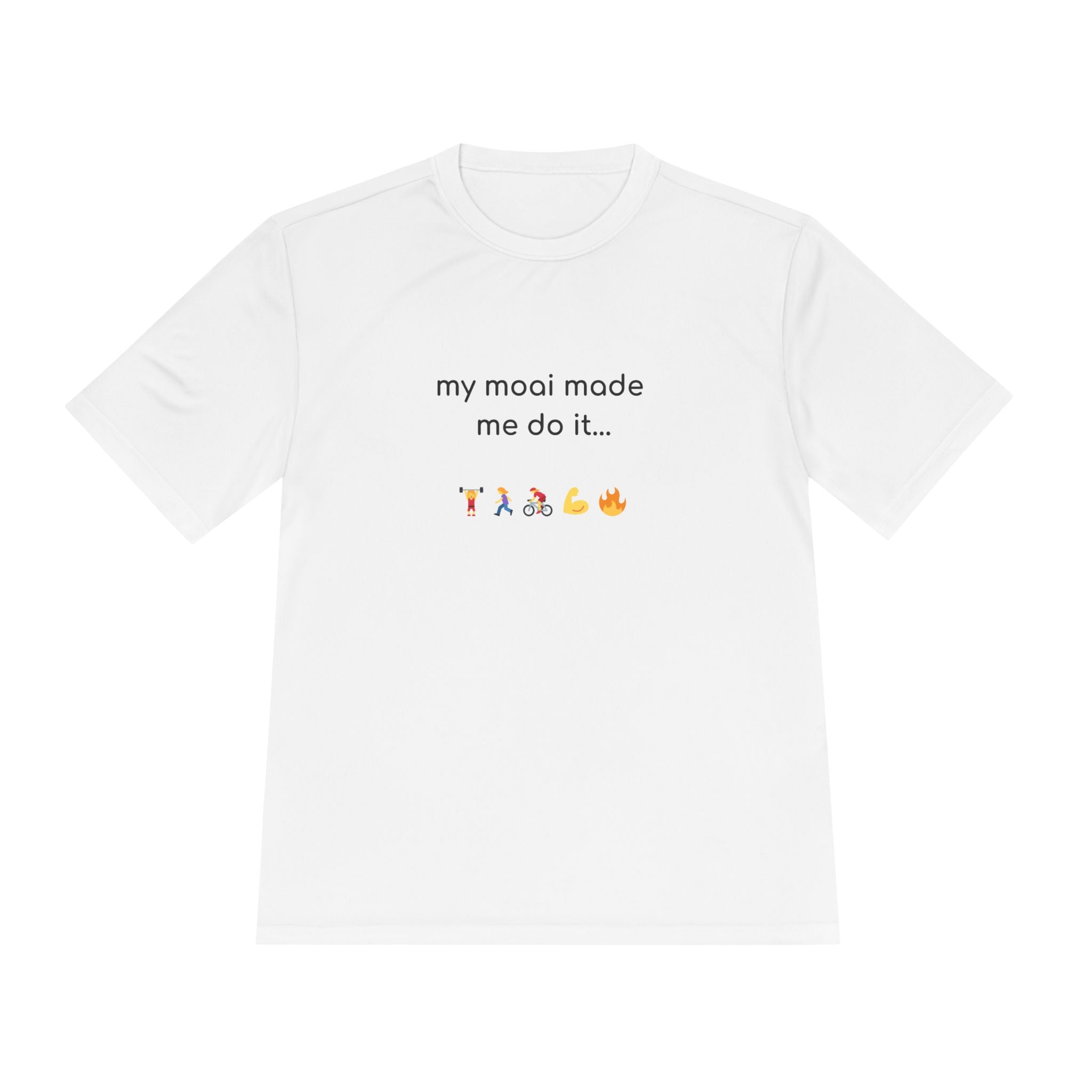 My Moai Made Me Do It — Moisture-Wicking Tee — W